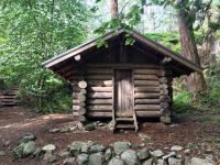Die Blockhuette im Lighthouse Park
