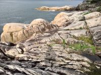 Sonnenstrahlen an der Kueste von West Vancouver