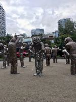 Happy Statuen bei English Bay in Vancouver