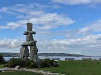 Der Inukshuk in Downtown Vancouver Westside