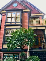 Historische Stadthaeuser in Vancouver