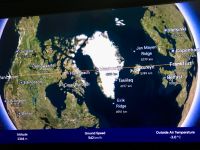 Unsere Route im Flieger 