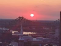 Pont Jaques Cartier am Morgen in Montreal