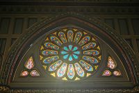 Rosette in der Basilika Notre Dame in Montreal