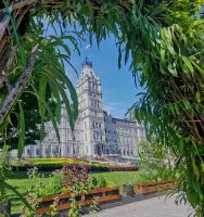 Parlament vom Gemüsegarten aus, Quebec
