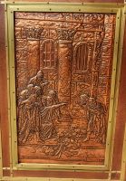 Eingangstür zur St. Anne Kirche bei Quebec