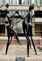 Skulptur in der Fußgängerzone Ottawas