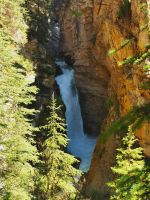 Wasserfall im Johnstons Canyon
