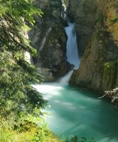 Wasserfall im Johnstons Canyon