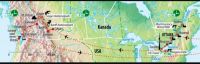 Unsere Reiseroute in Kanada