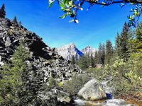 Landschaft beim Morraine Lake