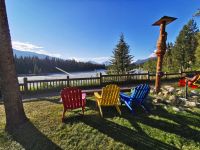 Blick auf den Athabasca River vom Beckers Chalet aus