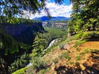 Landschaft am Helmcken Wasserfall
