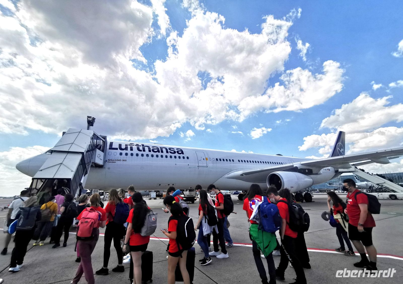 Hinflug mit der Lufthansa von Vancouver nach Frankfurt