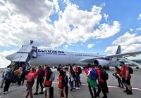 Hinflug mit der Lufthansa von Vancouver nach Frankfurt