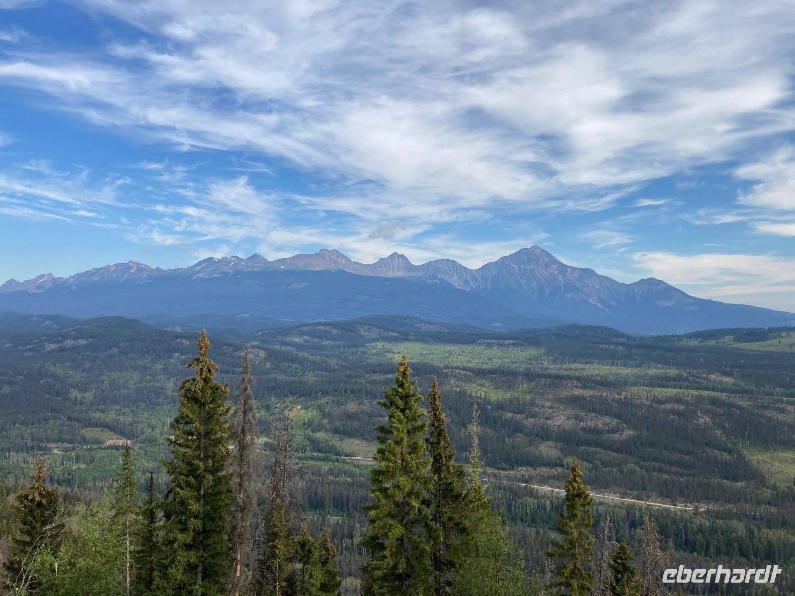 5. Tag – Jasper-Nationalpark – Talstation der Jasper Skytram mit Blick auf Jasper
