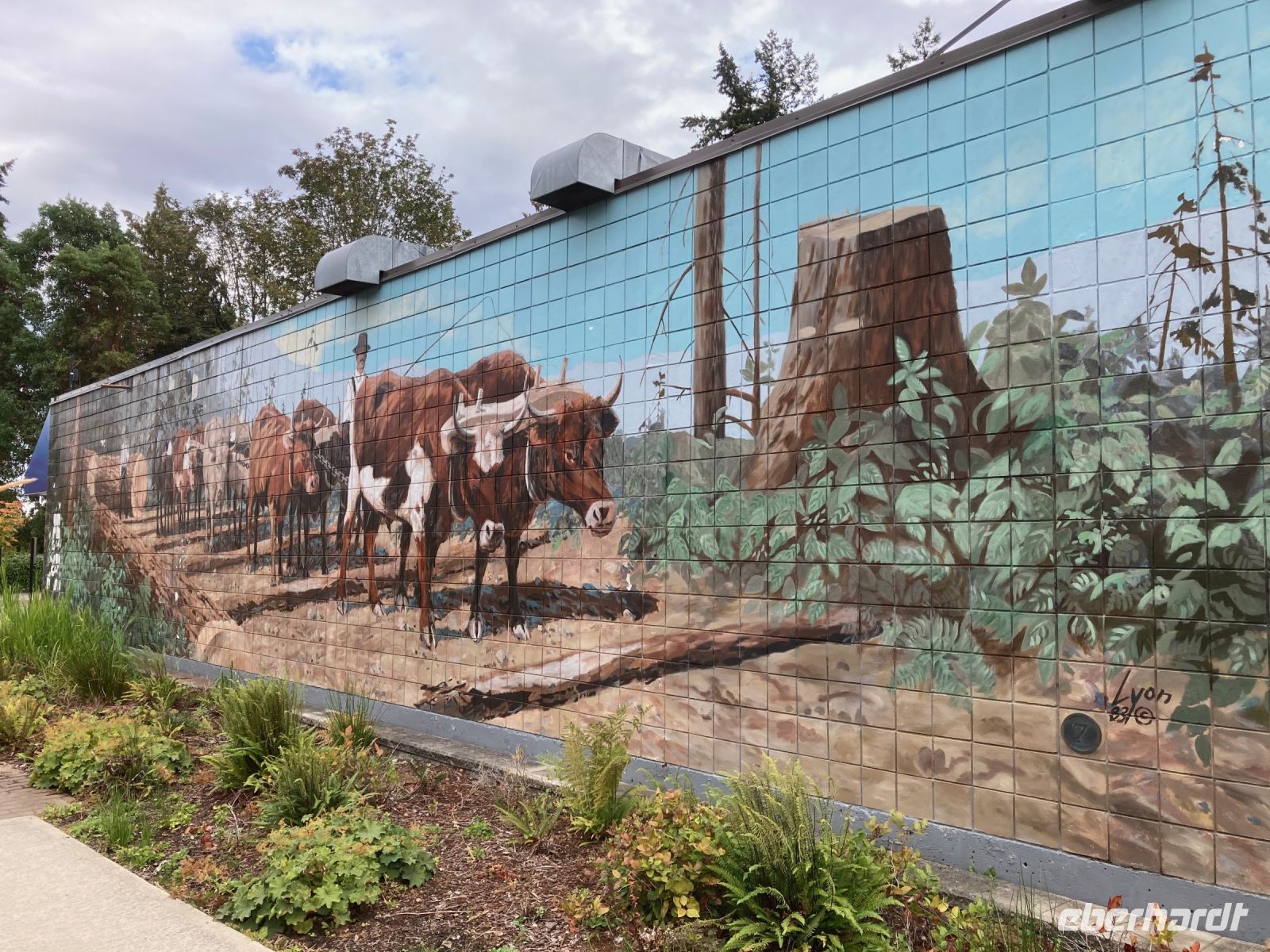 11. Tag – Vancouver Island – Wandgemälde in Chemainus