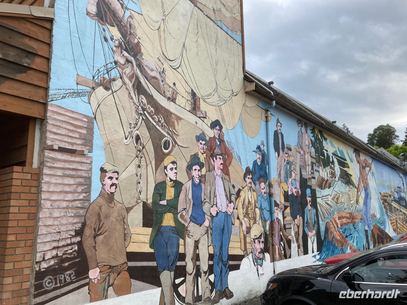 11. Tag – Vancouver Island – Wandgemälde in Chemainus