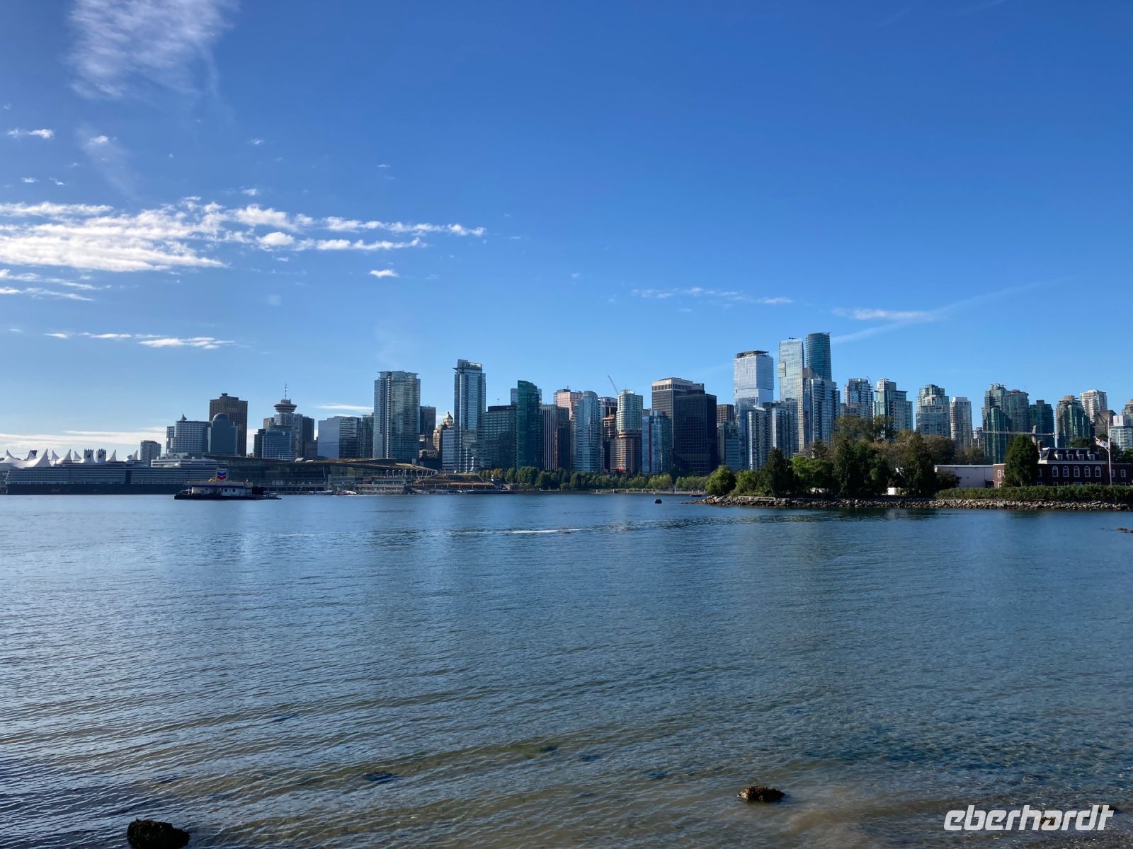 13. Tag – Stadtrundfahrtfahrt Vancouver – Stanley Park – Blick auf die Skyline von Downtown Vancouver
