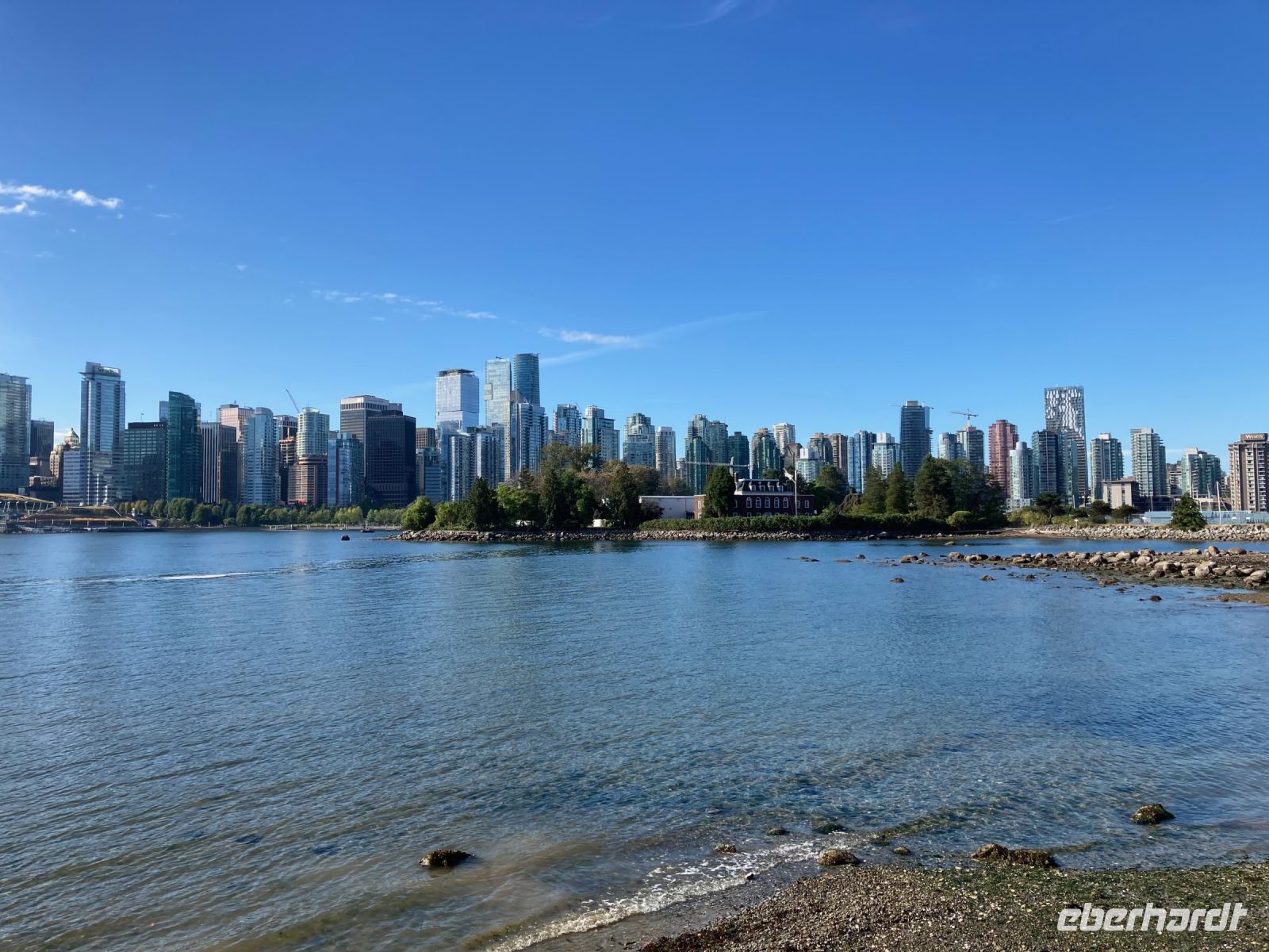13. Tag – Stadtrundfahrtfahrt Vancouver – Stanley Park – Blick auf die Skyline von Downtown Vancouver