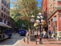 13. Tag – Stadtrundfahrtfahrt Vancouver – Steam Clock in Gastown
