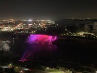 2. Reisetag – Niagarafälle bei Nacht