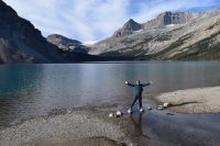 Bow Lake mit Gletscher