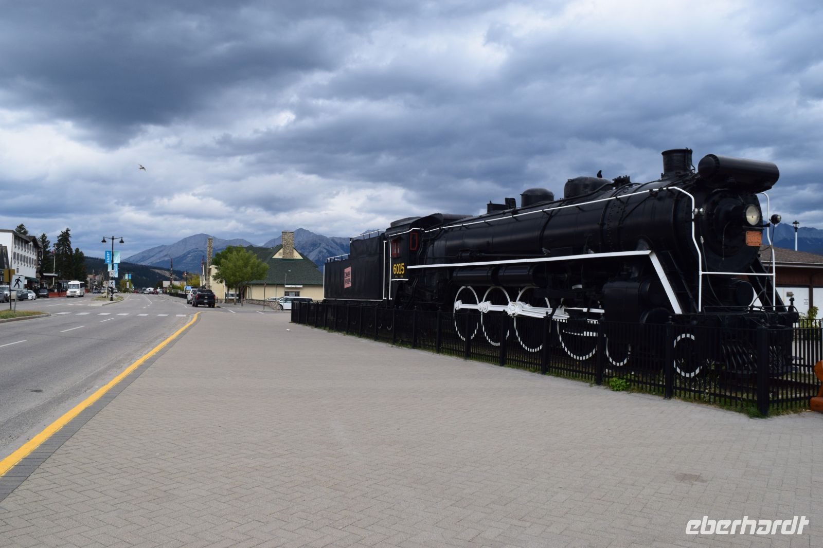 Jasper an der Transkanadischen Eisenbahnlinie