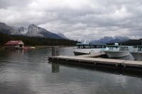Unser Schiff auf dem Maligne See