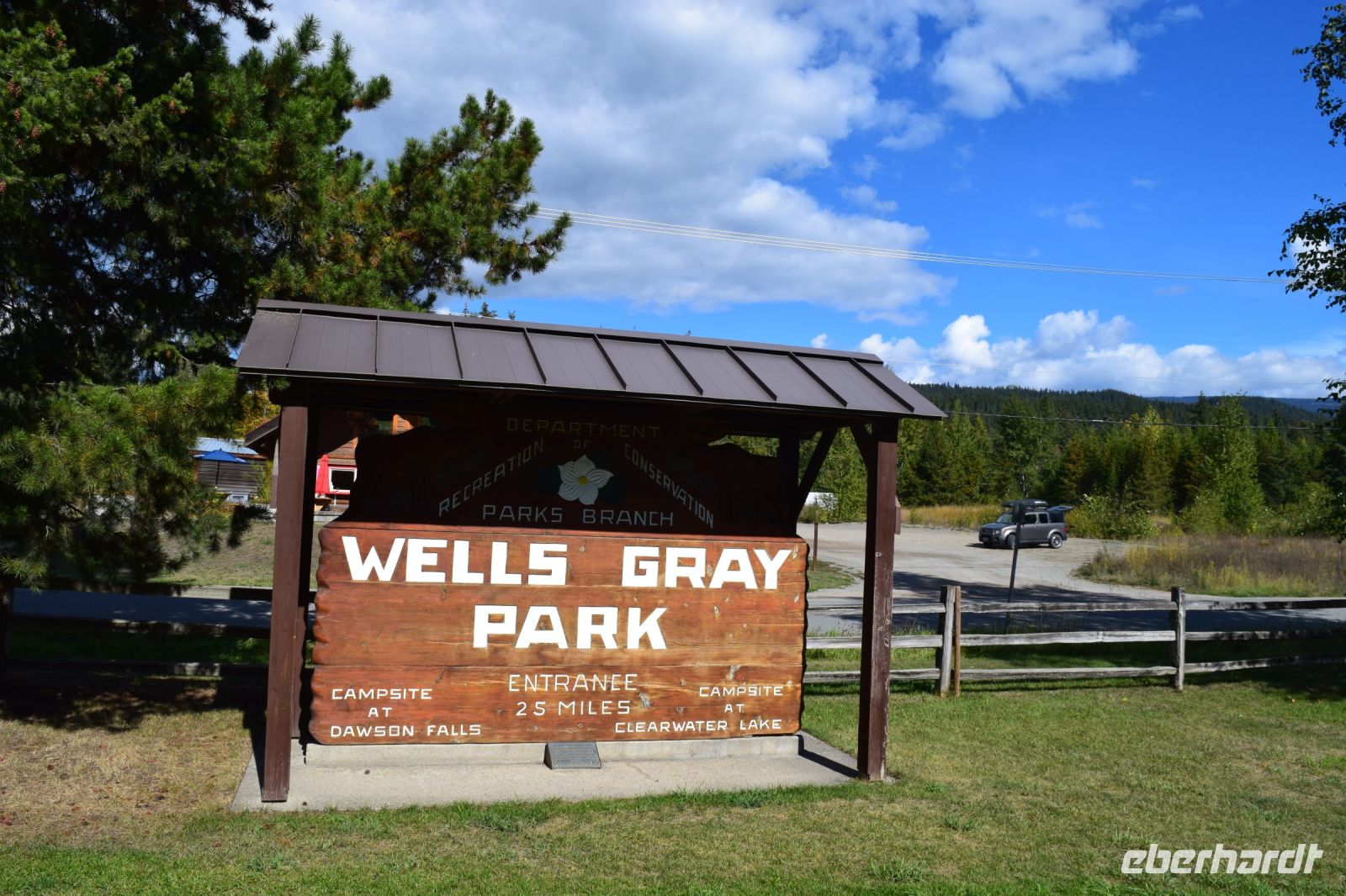 Stopp am Besucherzentrum des Wells Gray Parkes