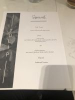 Ottawa Menükarte Abendessen 