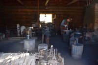 Historische Schmiede der Hat Creek Ranch