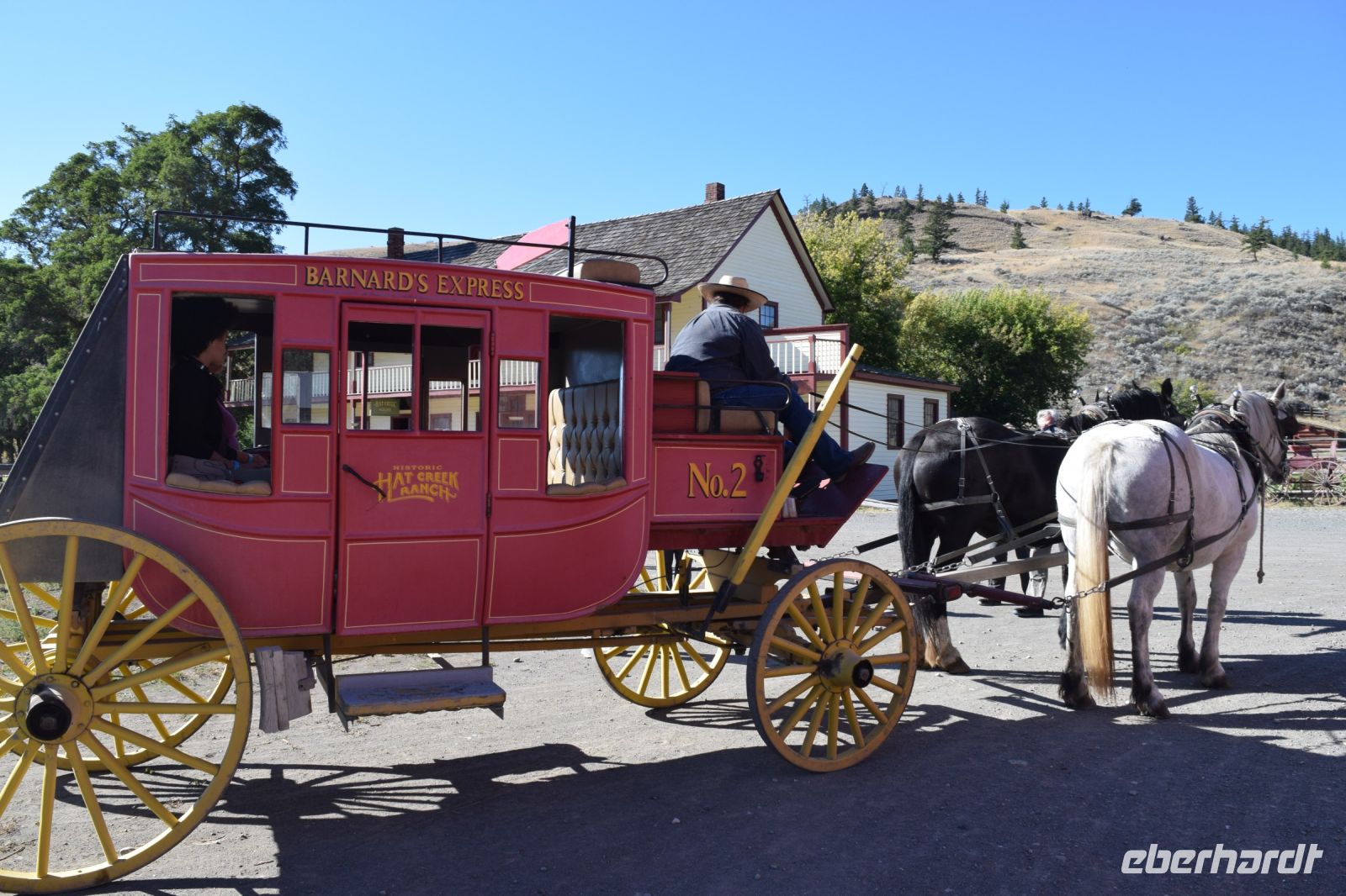 Kutschfahrt auf der Hat Creek Ranch