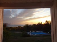 Blick aus dem Zimmerfenster - Hotel Auberge des 3 Canards - Kanada