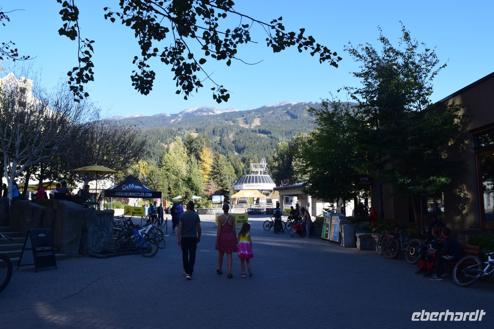 Die Talstation der Seilbahn in Whistler