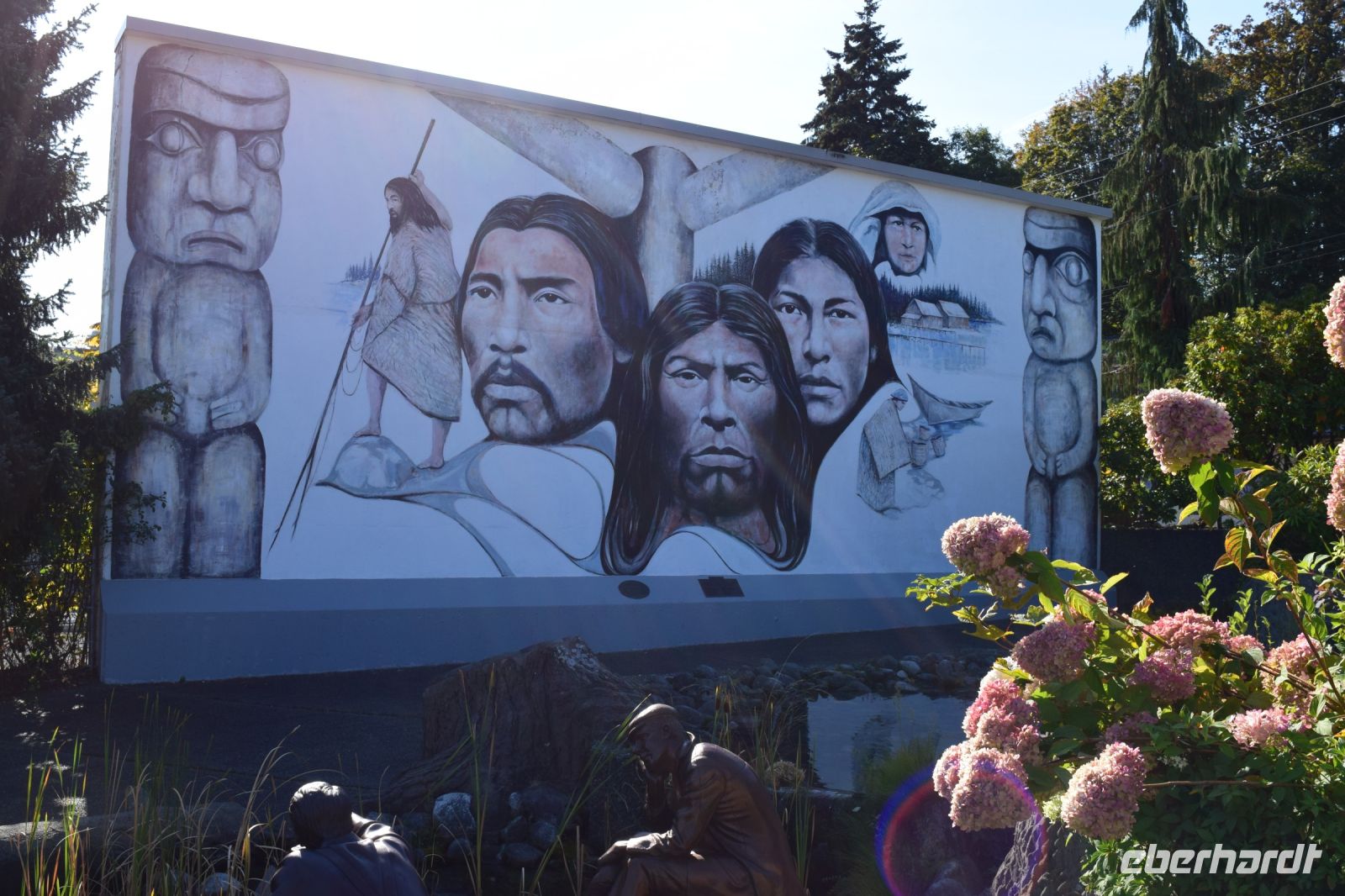 viel Wandmalerei in Chemainus