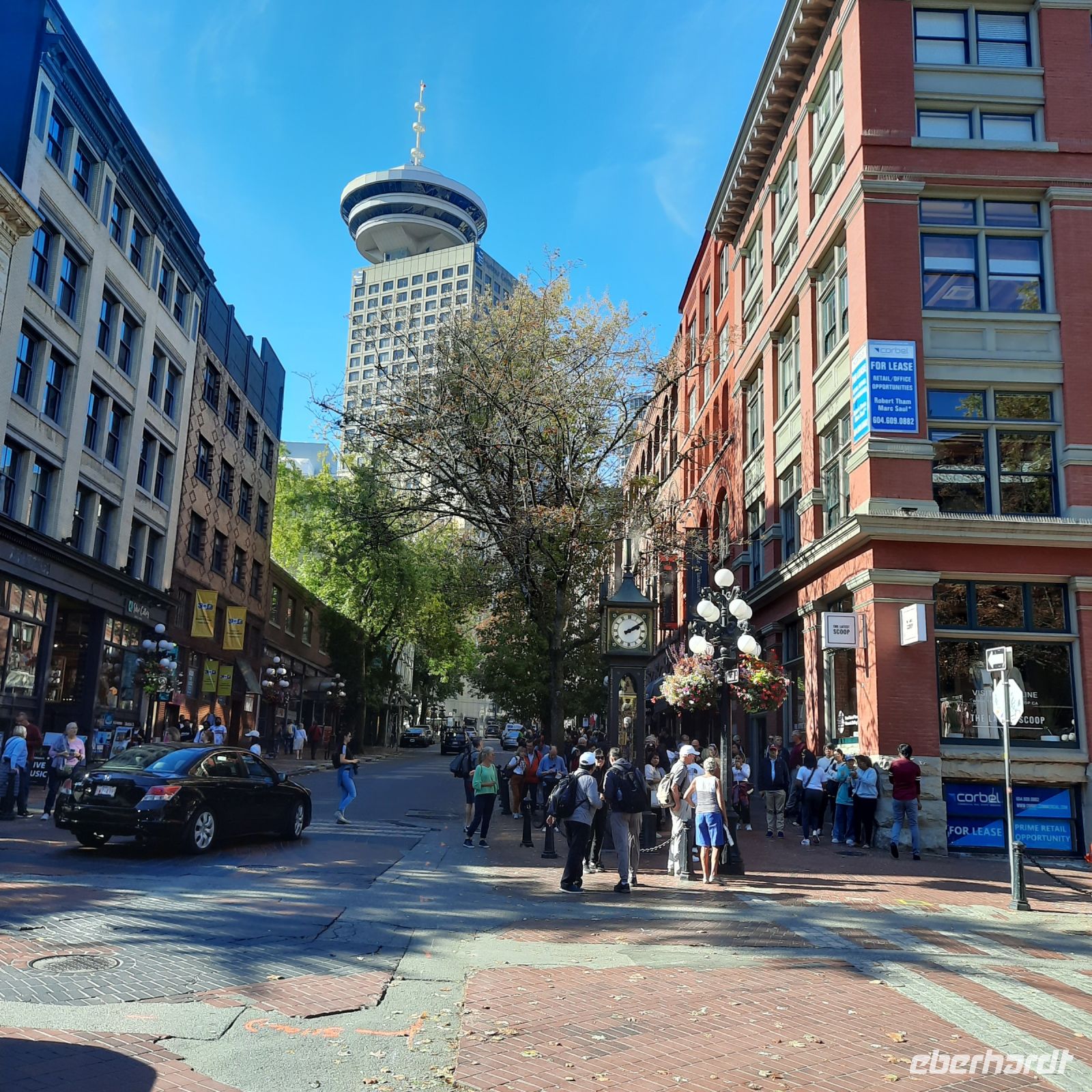 Die Dampfuhr in der Altstadt Vancouvers - Gastown