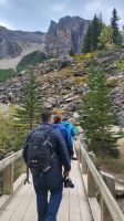 Singlereise Kanada - Wanderung zum Aussichtspunkt am Moraine Lake im Banff Nationalpark