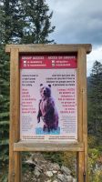 Singlereise Kanada - Grizzly-Warnung am Moraine Lake im Banff Nationalpark
