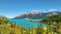 Singlereise Kanada - Blick auf die Rockys am Abraham Lake