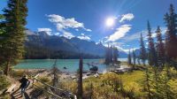 Singlereise Kanada - Spirit Island im Maligne Lake im Jasper Nationalpark