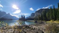Singlereise Kanada - Spirit Island im Maligne Lake im Jasper Nationalpark