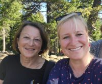 Singlereise Kanada - Kathy & Franzi beim Spahats Wasserfall