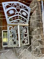 Tor des permanent geschlossenen Museums in Gitanyow