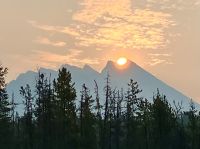 Sonnenaufgang bei Sunwapta 