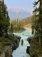 Der wunderbare Sunwapta Wasserfall