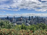 2. Reisetag – Von Montréal nach Québec – Stadtrundfahrt in Montréal – Blick vom Mont Royal auf das Stadtzentrum