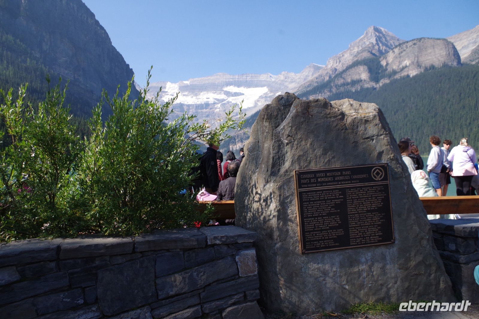 Am Lake Louise mit Victoria Gletscher