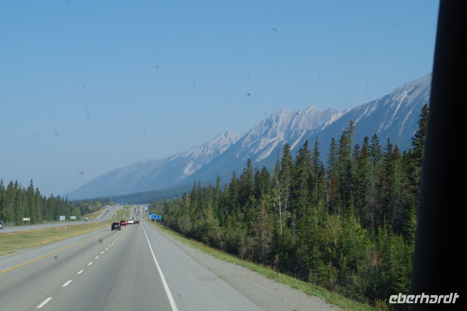 Fahrt in den Banff Nationalpark