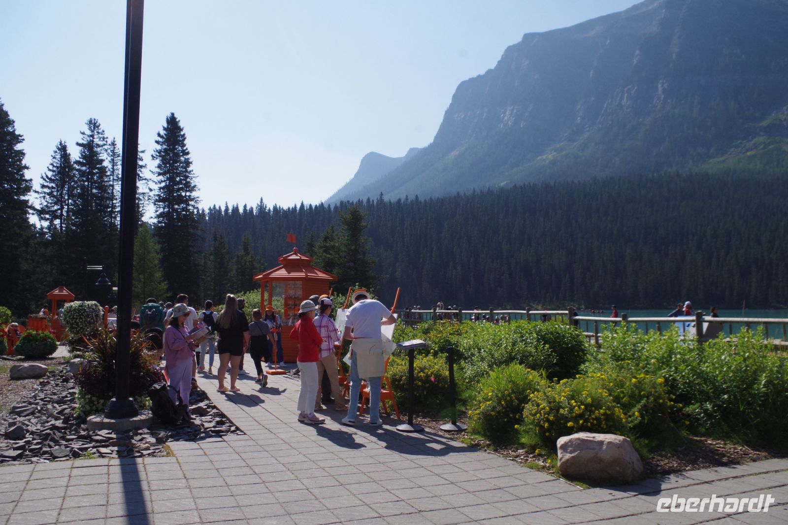 Vor dem Chateau Lake Louise